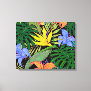 Impressão Em Tela Gráfico da Flor Tropical Hawaii Aloha