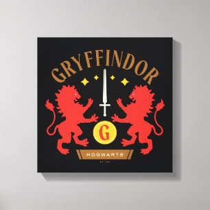 Impressão Em Tela Gráfico de Espada de Leão Duplo GRYFFINDOR™ House