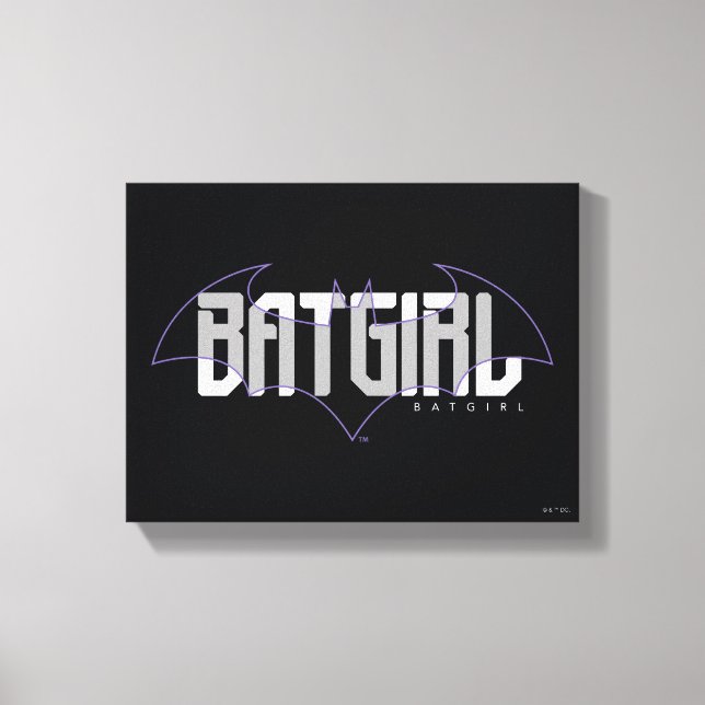 Impressão Em Tela Gráfico de nomes Hi-Tech da Batgirl (Frente)