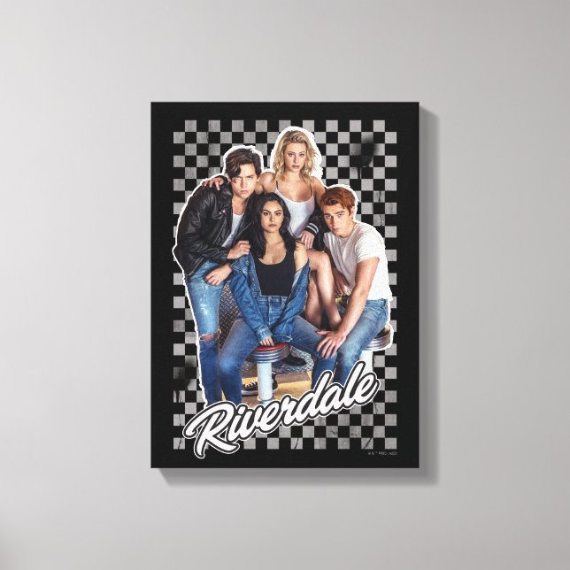 Impressão Em Tela Gráfico do Grupo Riverdale Retro (Frente)