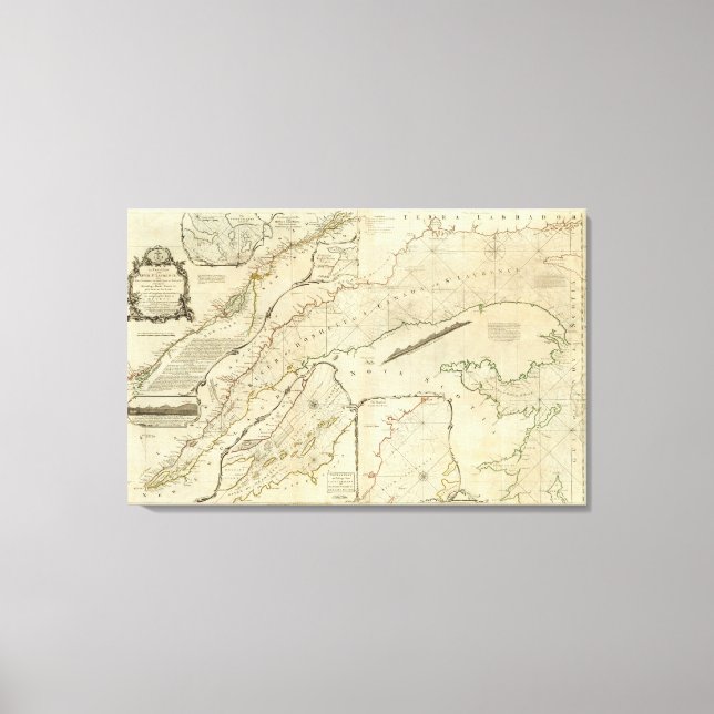 Impressão Em Tela Gráfico exato da Lourença da Rua do Rio (Frente)