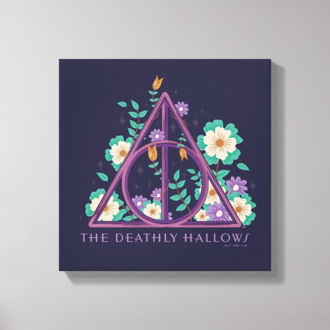 Impressão Em Tela Gráfico Floral Deathly Hallow (Frente)