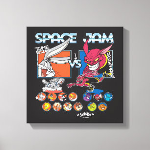 Impressão Em Tela Gráficos da Escalação SPACE JAM™ TUNE SQUAD™ VS Mo