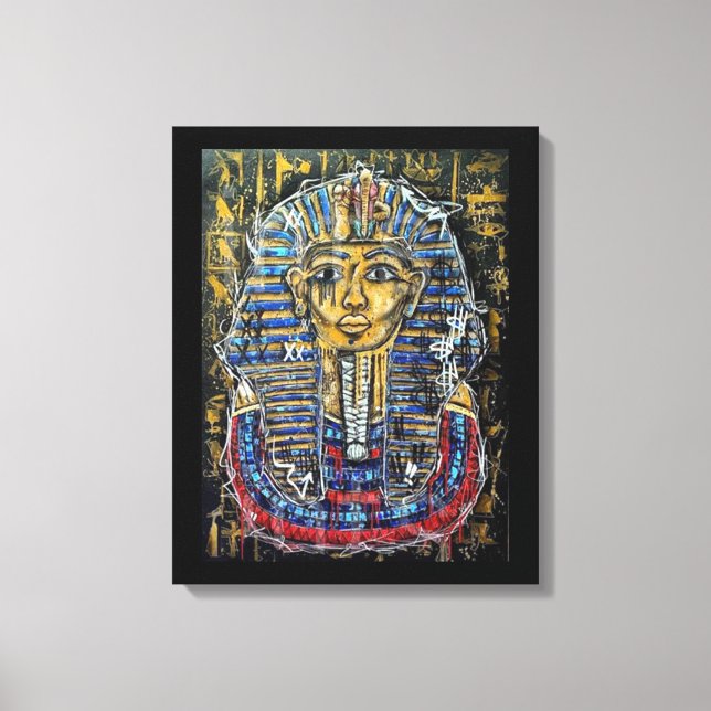 Impressão Em Tela Grafite Pharaoh King Tut (Frente)