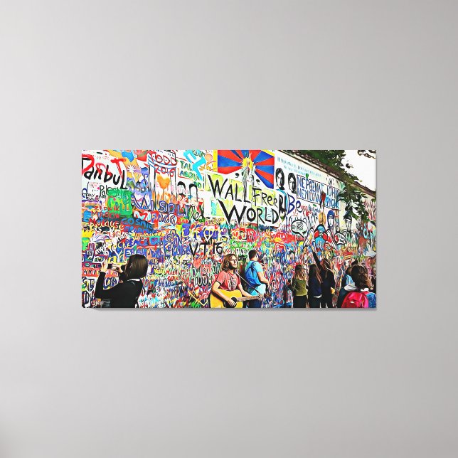 Impressão Em Tela Grafite Wall Street Musicians & Artists Wall Art (Frente)