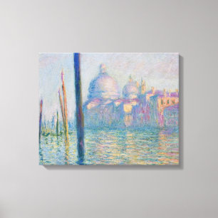 Impressão Em Tela Grand Canal Monet Veneza Itália Pintura Clássica