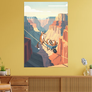 Impressão Em Tela Grand Canyon Engraçado