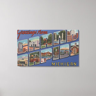 Impressão Em Tela Grand Rapids, Michigan - grandes cenas 2 da letra