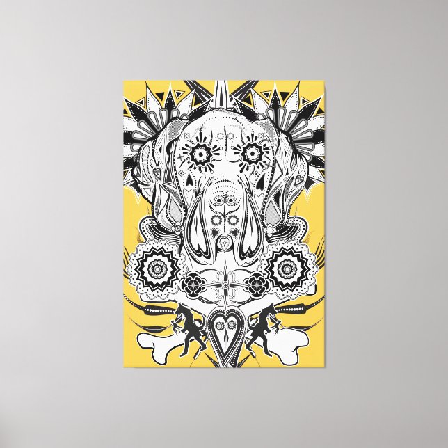 Impressão Em Tela Grande Dane Extremo (Frente)