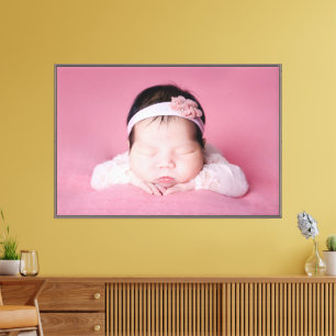 Impressão Em Tela Grande Foto de Bebê Única