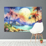 Impressão Em Tela Grande Lua Tropical XL Arte<br><div class="desc">Grande Lua Tropical XL Arte</div>