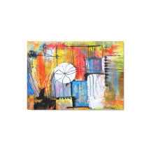 Grande Pintura Abstrata em Acrílico