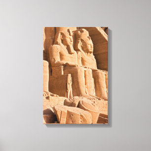 Impressão Em Tela Grande Templo de Abu Simbel - Ramsés II - Egito