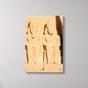 Impressão Em Tela Grande Templo de Abu Simbel - Ramsés II - Egito