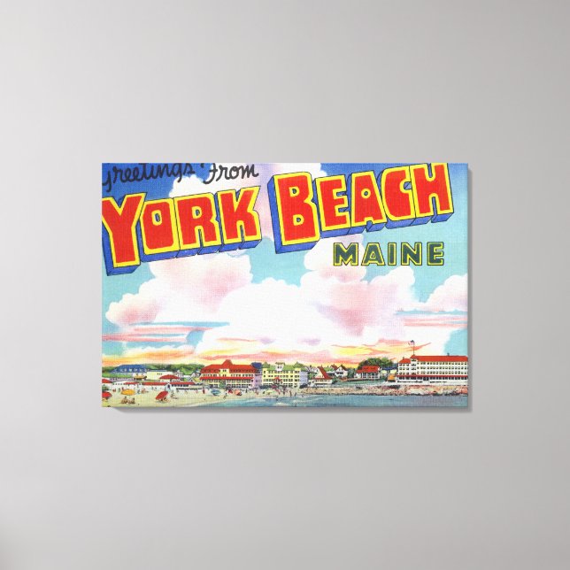 Impressão Em Tela Grandes Cenas de Letra, Saudações De (Frente)