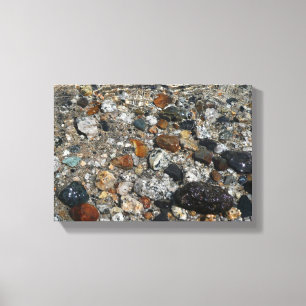 Impressão Em Tela Granite Pebbles no lago Tenaya em Yosemite