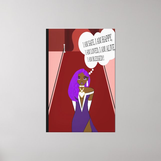 Impressão Em Tela Gratidão (Frente)