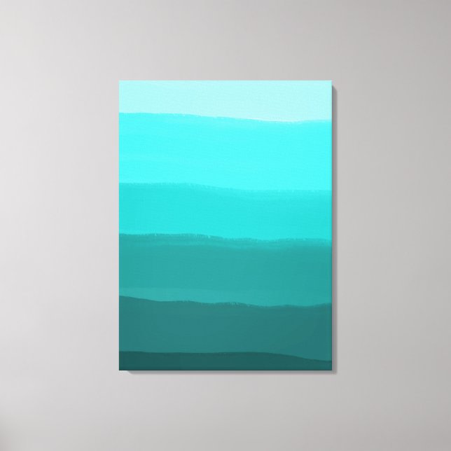 Impressão Em Tela Graus de Água e Céu Azul Tiras (Frente)