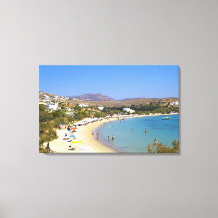 Impressão Em Tela Grécia, Ilha Paros, Praia de cima