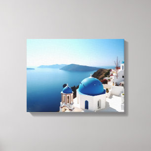 Impressão Em Tela Grécia Santorini