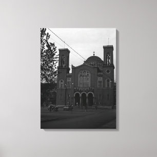 Impressão Em Tela Grécia Vintage Atenas Panagia Gorgoepikoos