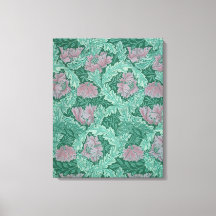 Green and Red Wreath Pattern (por William Morris)