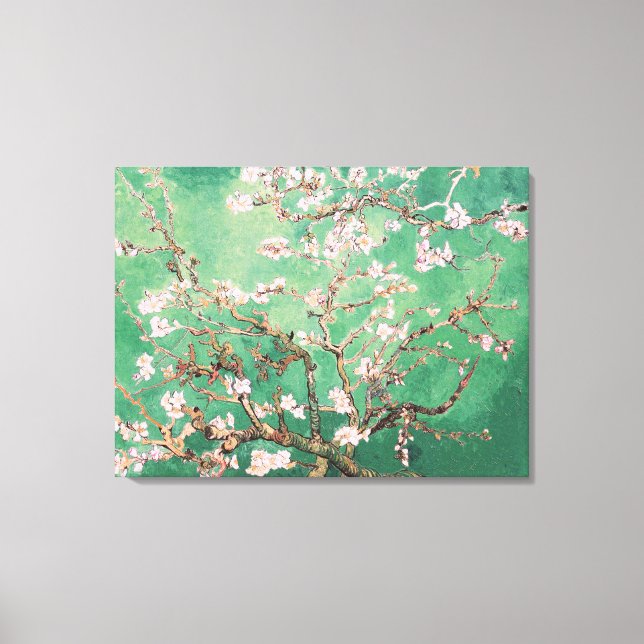 Impressão Em Tela Green Van Gogh Almond Blossoms (Frente)