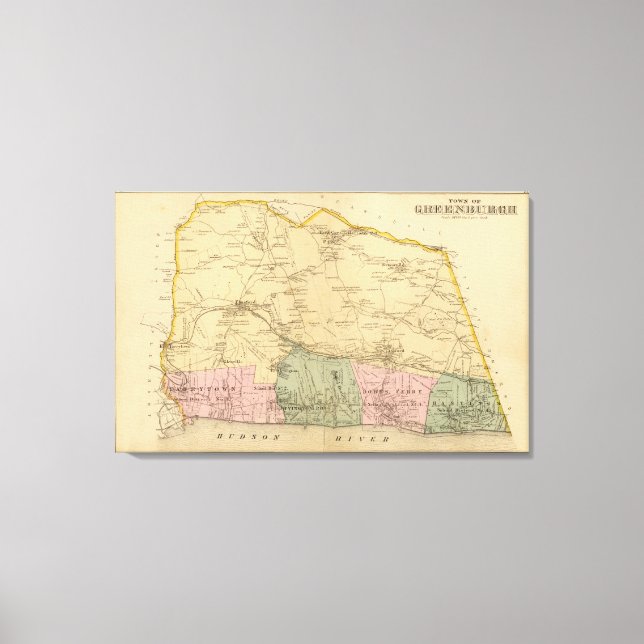 Impressão Em Tela Greenburgh, Nova Iorque (Frente)