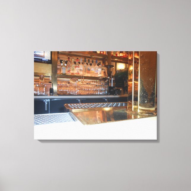 Impressão Em Tela Grelha de Água Azul (Frente)