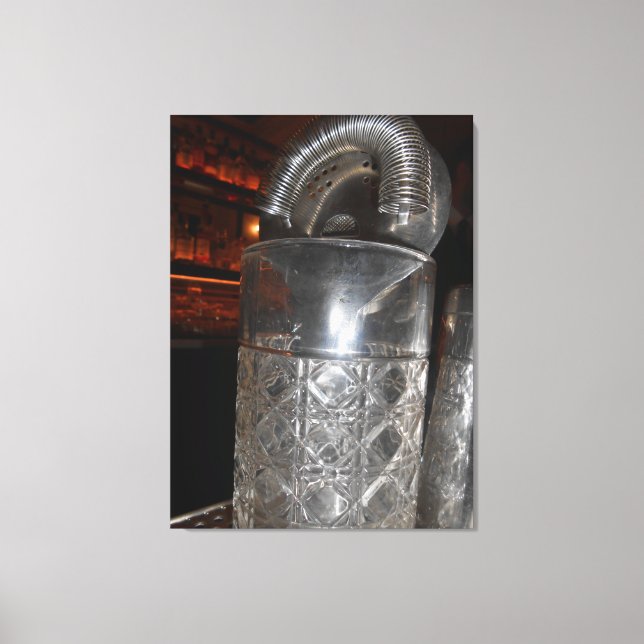 Impressão Em Tela Grelha de Água Azul (Frente)