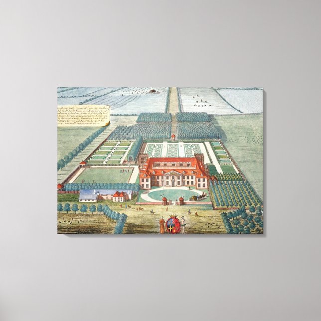 Impressão Em Tela Grimsthorp no condado de Lincoln gravado por Jo (Frente)