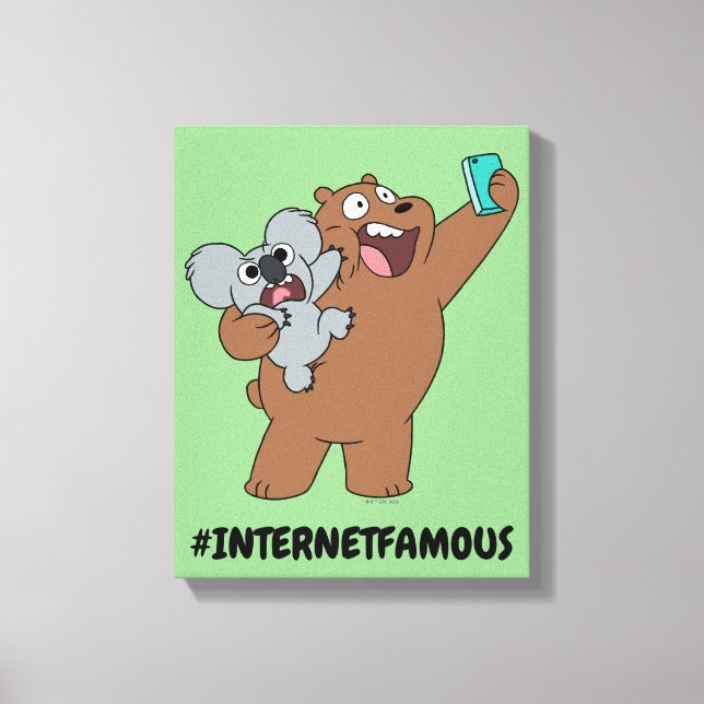 Impressão Em Tela Grizz & Nom - #InternetFamous (Frente)