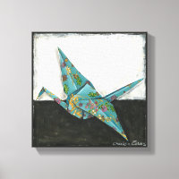Grua Origami com Designs Florais