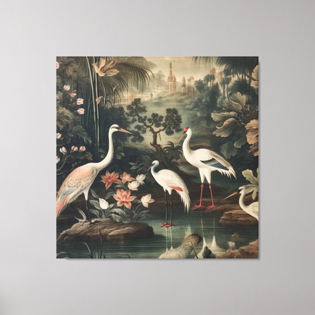 Impressão Em Tela gruas e palácios nos trópicos (Frente)