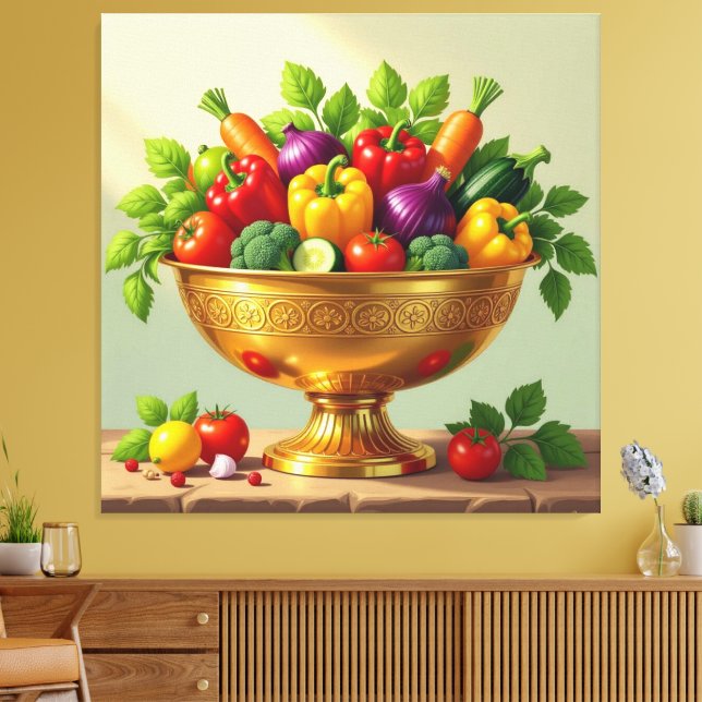 Impressão Em Tela „Grüne Kraft – Das Leben aus der Erde“ (Insitu(Sala de estar))