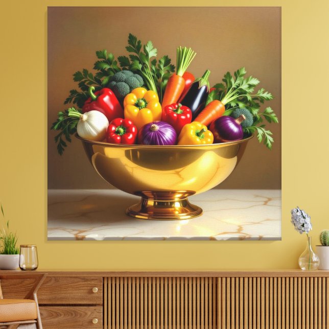 Impressão Em Tela „Grüne Kraft – Das Leben aus der Erde“ (Insitu(Sala de estar))