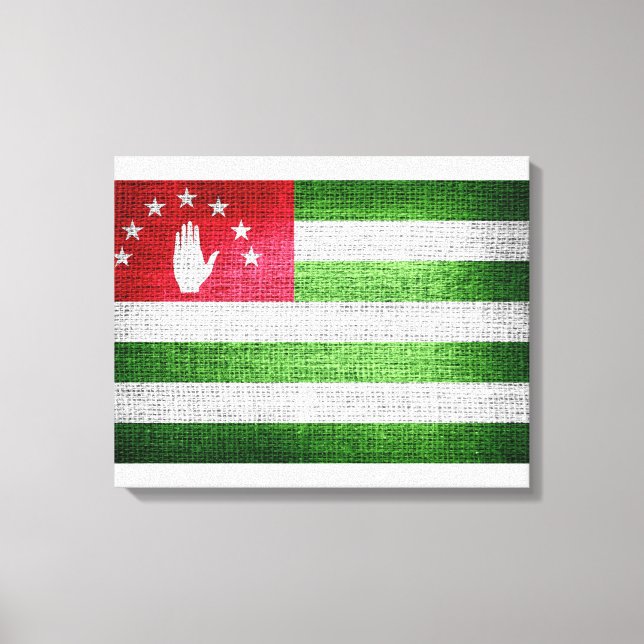 Impressão Em Tela Grunge Abkhazia Flag (Frente)