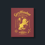 Impressão Em Tela GRYFFINDOR™ Determination Courage Bravery Crest<br><div class="desc">Show your house pride with this bold Gryffindor™ crest design, celebrating the values that define the bravest of witches and wizards. Featuring the iconic lion standing proudly before a shield, this striking artwork highlights Gryffindor’s core traits — Courage, Determination, and Bravery — in a powerful, vintage-inspired layout. The rich house...</div>