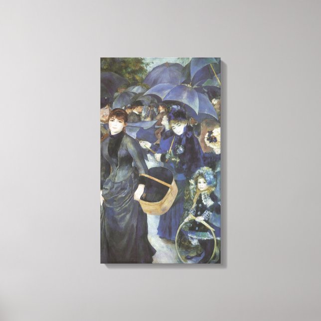 Impressão Em Tela Guarda-chuvas de Pierre Renoir, Impressionismo Vin (Frente)