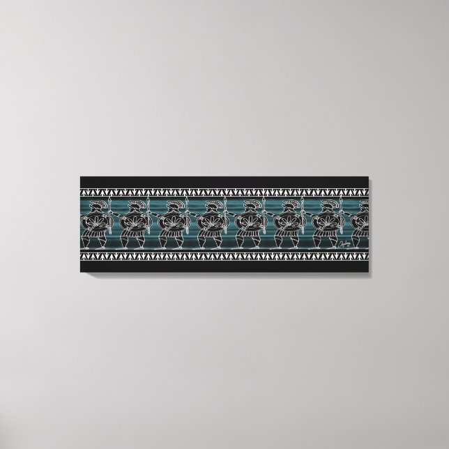 Impressão Em Tela Guarda preto grego (Frente)