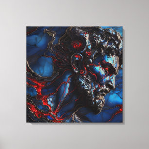 Impressão Em Tela Guardião do Mar Azul - IA no Trabalho