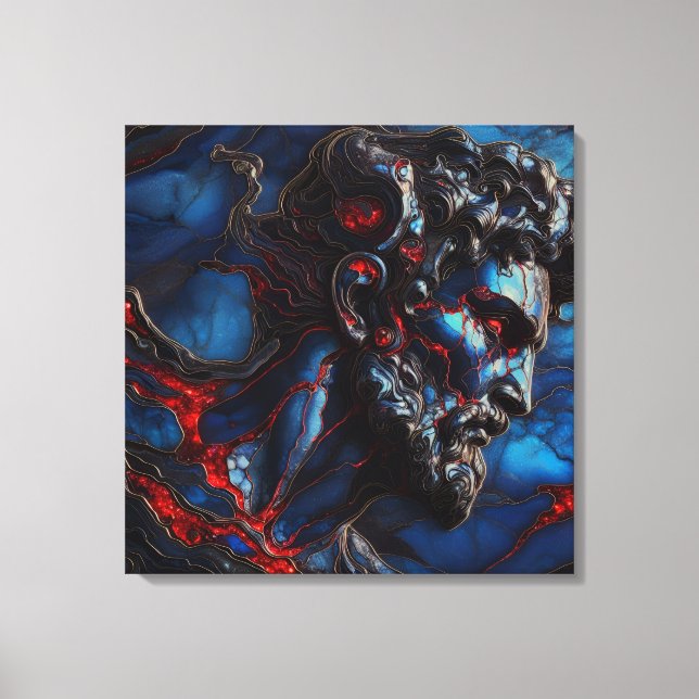 Impressão Em Tela Guardião do Mar Azul - IA no Trabalho (Frente)