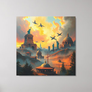 Impressão Em Tela Guardiões do Skyline