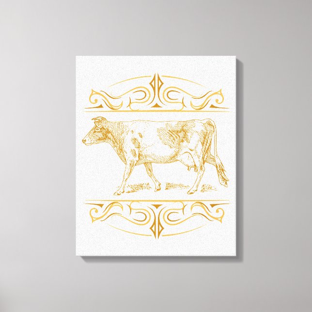 Impressão Em Tela Guernsey Cow (Frente)