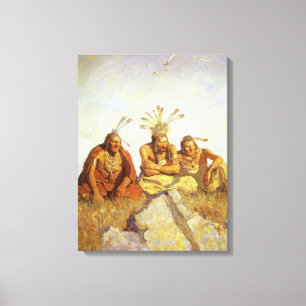 Impressão Em Tela Guerra do vintage ocidental, dos guardiães ou paz