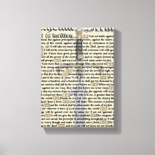 Impressão Em Tela Guerra espiritual (Frente)