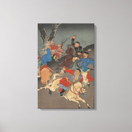 Impressão Em Tela Guerra Japonesa Sino - Imagem de Arte Japonesa Vin