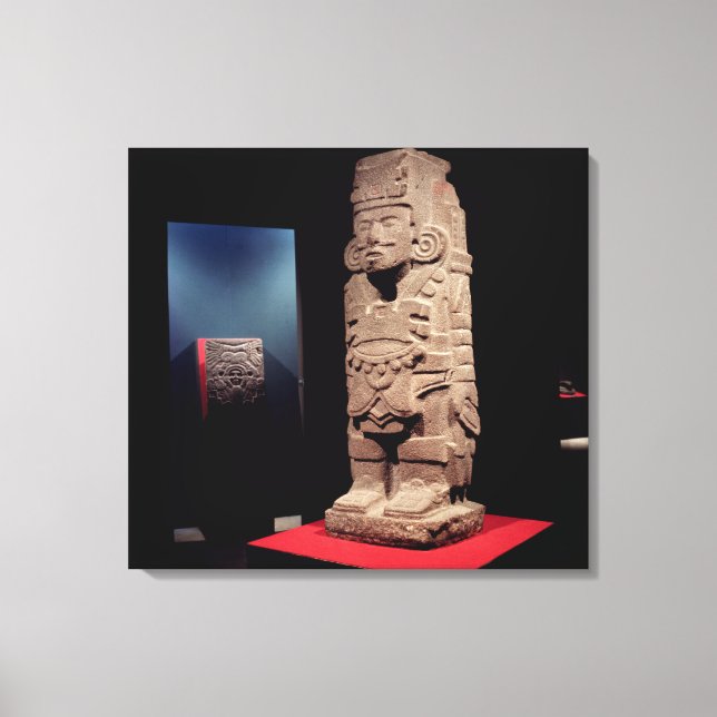 Impressão Em Tela Guerreiro, da Cultura Toltec (Frente)