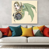 Guerreiro Elfo Dragão Fantasia Mágico Medieval Pês