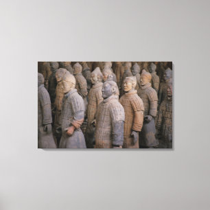 Impressão Em Tela Guerreiros Terra Cotta no Imperador Qin Shihuang